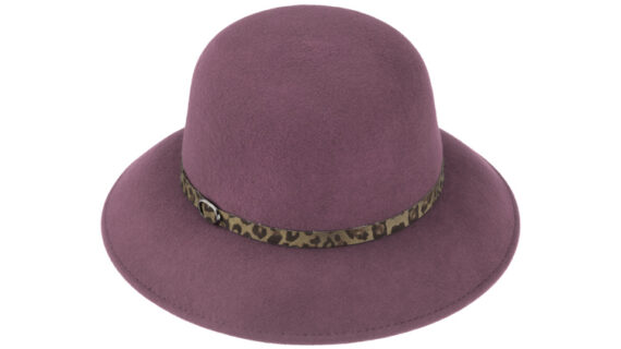 Wollfilzhut Glocke uni Leoband – hochwertige Kopfbedeckung von Fiebig bei Hut Factory Schweiz
