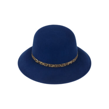 Wollfilzhut Glocke uni Leoband – hochwertige Kopfbedeckung von Fiebig bei Hut Factory Schweiz