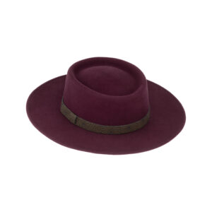 Wollfilzhut uni mit Kunstlederband Waterproof + Crushable – hochwertige Kopfbedeckung von Fiebig bei Hut Factory Schweiz