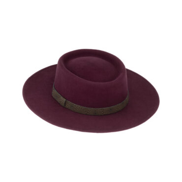 Wollfilzhut uni mit Kunstlederband Waterproof + Crushable – hochwertige Kopfbedeckung von Fiebig bei Hut Factory Schweiz