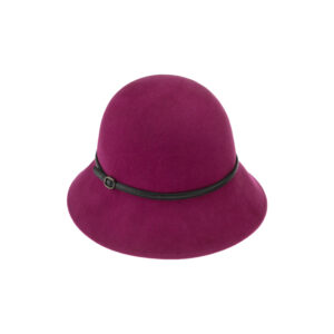 Wollfilzhut Glocke uni Kunstlederband – hochwertige Kopfbedeckung von Fiebig bei Hut Factory Schweiz