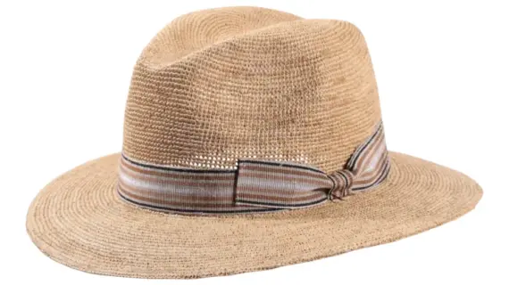 Sommerhut Fedora Traveler Raffia gehäkelt|