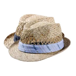 Trilby Strohhut mit Edelweissband in Natur|Trilby Strohhut mit Edelweissband in Natur|Trilby Strohhut mit Edelweissband in Natur