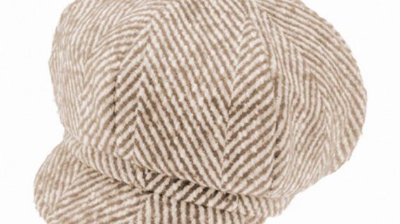 Ballonkappe feines zweifarbiges Streifenmuster