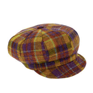 Ballonkappe Shetlandwolle kariert – hochwertige Kopfbedeckung von Fiebig bei Hut Factory Schweiz