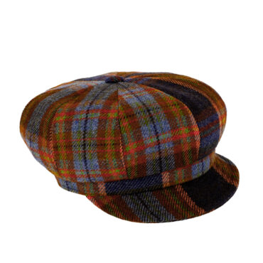 Ballonkappe Shetlandwolle kariert – hochwertige Kopfbedeckung von Fiebig bei Hut Factory Schweiz