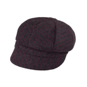 Ballonkappe Schurwolle zweifarbig gestreift – hochwertige Kopfbedeckung von Fiebig bei Hut Factory Schweiz