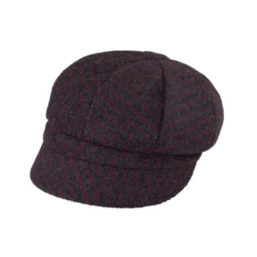 Ballonkappe Schurwolle zweifarbig gestreift – hochwertige Kopfbedeckung von Fiebig bei Hut Factory Schweiz