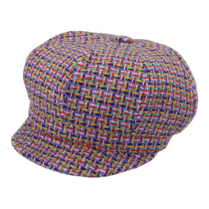 Ballonkappe Harris Tweed mehrfarbiges Geflecht – hochwertige Kopfbedeckung von Fiebig bei Hut Factory Schweiz