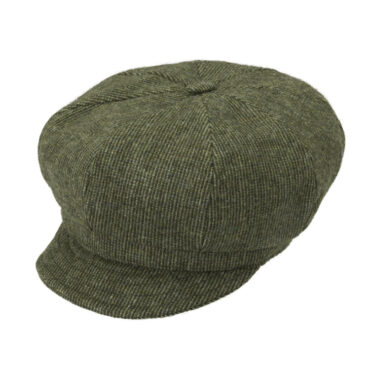 Ballonkappe Shetlandwolle gestreift – hochwertige Kopfbedeckung von Fiebig bei Hut Factory Schweiz