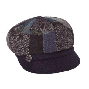 Ballonkappe Wolle Patchwork gemustert – hochwertige Kopfbedeckung von Fiebig bei Hut Factory Schweiz