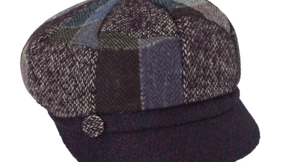 Ballonkappe Wolle Patchwork gemustert – hochwertige Kopfbedeckung von Fiebig bei Hut Factory Schweiz