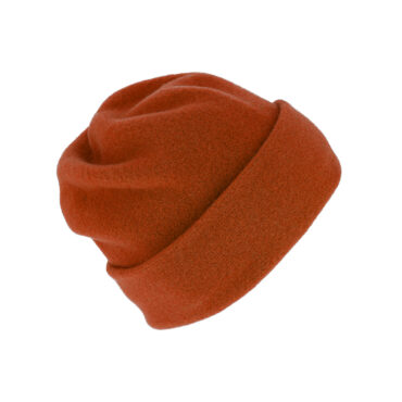 Stoffmütze Beanie Wollfilz mit Umschlag uni – hochwertige Kopfbedeckung von Fiebig bei Hut Factory Schweiz