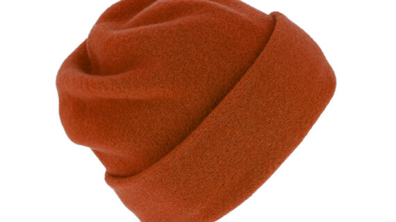 Stoffmütze Beanie Wollfilz mit Umschlag uni – hochwertige Kopfbedeckung von Fiebig bei Hut Factory Schweiz