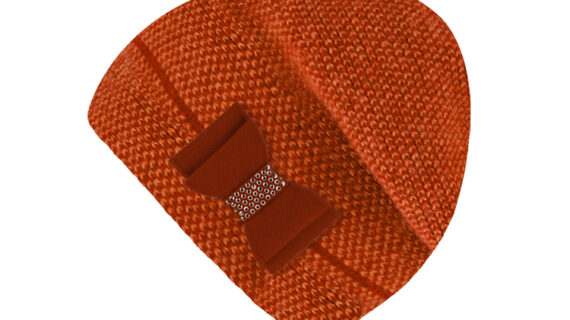 Strickmütze Wolle melange mit Schleife – hochwertige Kopfbedeckung von Fiebig bei Hut Factory Schweiz