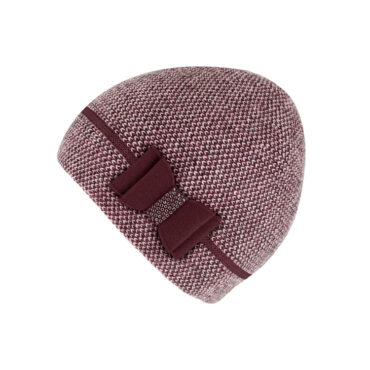 Strickmütze Wolle melange mit Schleife – hochwertige Kopfbedeckung von Fiebig bei Hut Factory Schweiz|Strickmütze Wolle melange mit Schleife – hochwertige Kopfbedeckung von Fiebig bei Hut Factory Schweiz