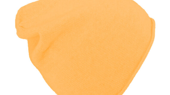 Strick Beanie Kaschmir Rollrand uni