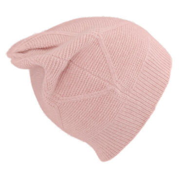 Strick Beanie Kaschmir Rautenstrick uni – hochwertige Kopfbedeckung von Fiebig bei Hut Factory Schweiz