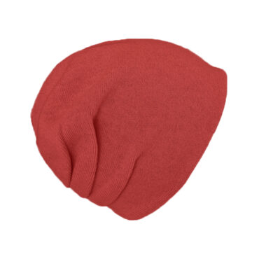 Strick Beanie Kaschmir uni doppellagig mit Raffung – hochwertige Kopfbedeckung von Fiebig bei Hut Factory Schweiz