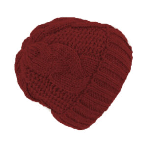 Strickmütze Zopfstrick mit Umschlag melange – hochwertige Kopfbedeckung von Fiebig bei Hut Factory Schweiz