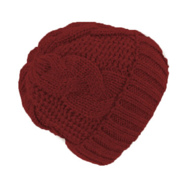 Strickmütze Zopfstrick mit Umschlag melange – hochwertige Kopfbedeckung von Fiebig bei Hut Factory Schweiz