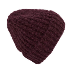 Strickmütze Wabenstrick mit Umschlag uni – hochwertige Kopfbedeckung von Fiebig bei Hut Factory Schweiz