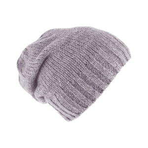 Strickbeanie uni 1/2 Fleecefutter