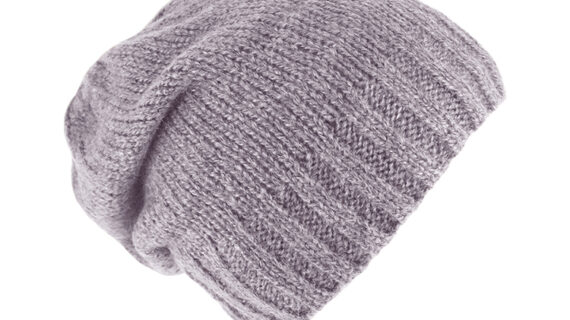 Strickbeanie uni 1/2 Fleecefutter