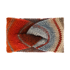 Strickstirnband melange gedreht