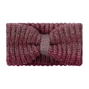 Strickstirnband Rippenstrick Schleife melange – hochwertige Kopfbedeckung von Fiebig bei Hut Factory Schweiz