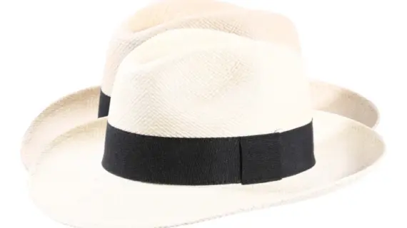 Panamahut Fedora Bogart Classic Weiß Natur schwarzes Band|Panamahut Fedora Bogart Classic Weiß Natur schwarzes Band|Panamahut Fedora Bogart Classic Weiß Natur schwarzes Band|