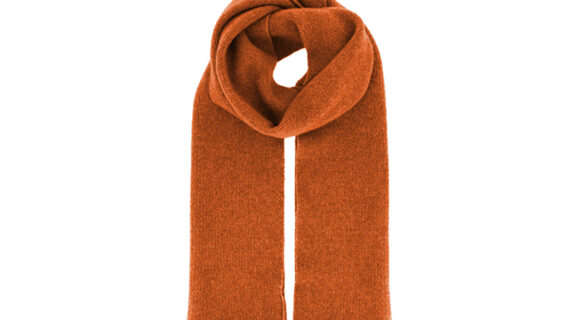 Strickschal Wolle melange 170 x 27 cm – hochwertige Kopfbedeckung von Fiebig bei Hut Factory Schweiz