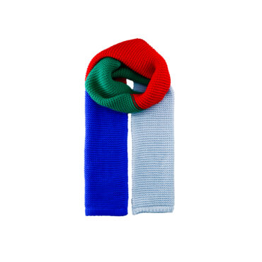 Strickschal Wolle vierfarbig – hochwertige Kopfbedeckung von Fiebig bei Hut Factory Schweiz