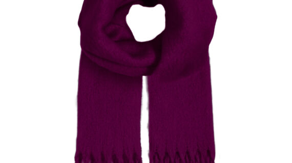 Schal gewebt uni mit Fransen – hochwertige Kopfbedeckung von Fiebig bei Hut Factory Schweiz