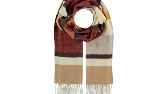 Cashmink Schal Blockstreifen – hochwertige Kopfbedeckung von Fiebig bei Hut Factory Schweiz