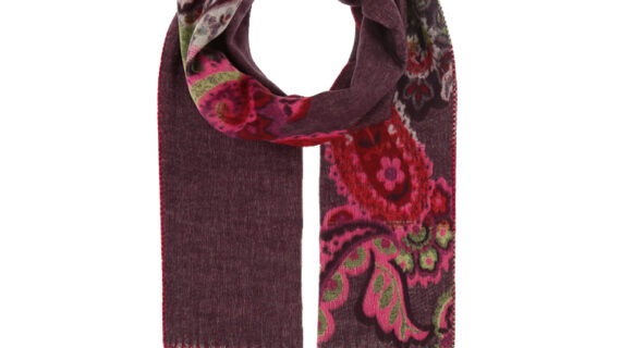Cashmink Schal hälftiges Paisleymuster – hochwertige Kopfbedeckung von Fiebig bei Hut Factory Schweiz