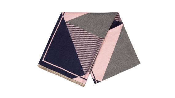 Schal geometrisches Muster mehrfarbig – hochwertige Kopfbedeckung von Fiebig bei Hut Factory Schweiz