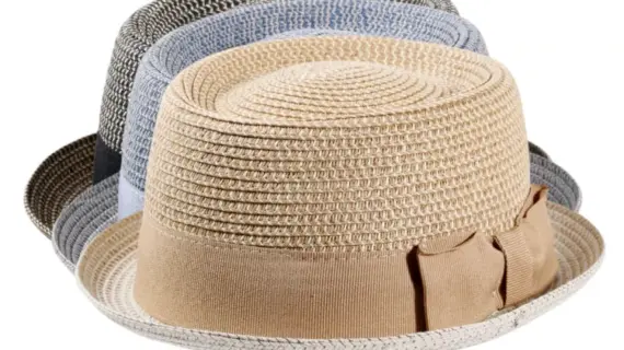 Pork Pie Sommerhut aus Viskose mit Masche|Pork Pie Sommerhut aus Viskose mit Masche|Pork Pie Sommerhut aus Viskose mit Masche|Pork Pie Sommerhut aus Viskose mit Masche