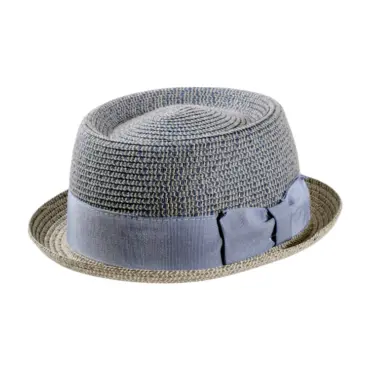 Pork Pie Sommerhut aus Viskose mit Masche