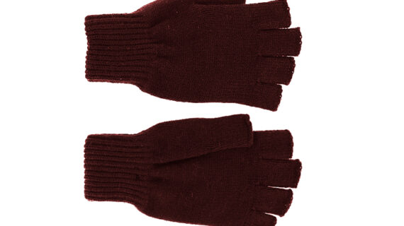 Kinder Strickhandschuhe uni ohne Fingerspitzen