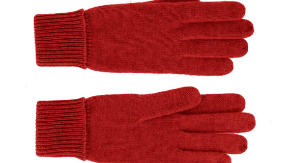 Strickhandschuhe Kaschmir uni