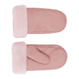 Fäustlinge Schafsleder mit Fellumschlag