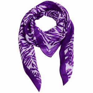 Tuch geblümt und Zebrastreifen quadratisch