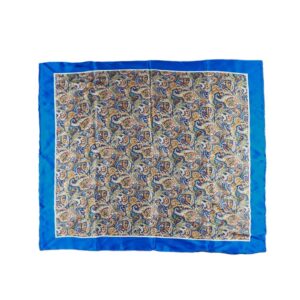 Seiden Satin Carré Paisleymuster handrolliert 89 x 89 cm – hochwertige Kopfbedeckung von Fiebig bei Hut Factory Schweiz