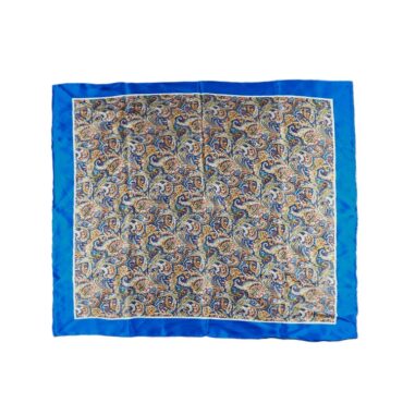 Seiden Satin Carré Paisleymuster handrolliert 89 x 89 cm – hochwertige Kopfbedeckung von Fiebig bei Hut Factory Schweiz