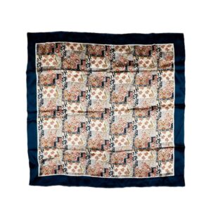 Seiden Satin Schal Paisleymuster doppellagig 160 x 22cm – hochwertige Kopfbedeckung von Fiebig bei Hut Factory Schweiz