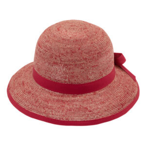 Strohhut Glocke Raffia sehr fein mit Ripsband und Einfass – hochwertige Kopfbedeckung von Fiebig bei Hut Factory Schweiz
