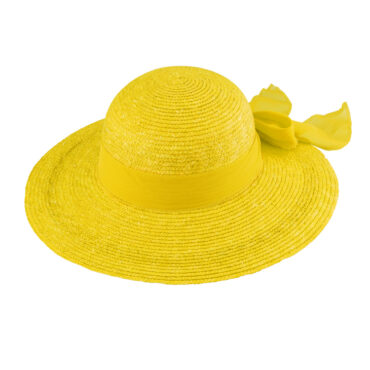 Strohhut große Glocke Bortenstroh Dekoband uni UV-Schutz – hochwertige Kopfbedeckung von Fiebig bei Hut Factory Schweiz