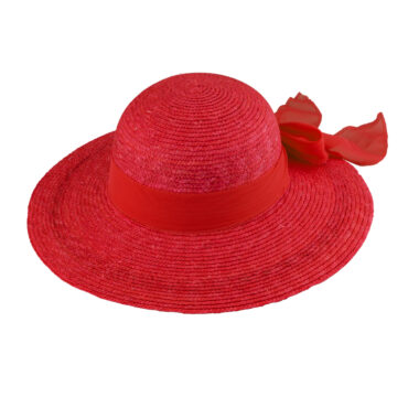 Strohhut große Glocke Bortenstroh Dekoband uni UV-Schutz – hochwertige Kopfbedeckung von Fiebig bei Hut Factory Schweiz