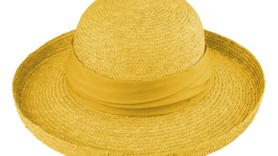 Strohhut Glocke Bortenstroh mit Aufschlag textiles Band UV-Schutz – hochwertige Kopfbedeckung von Fiebig bei Hut Factory Schweiz